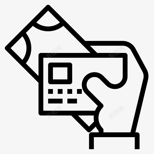 信用卡银行业95概要图标svg_新图网 https://ixintu.com 信用卡 概要 银行业
