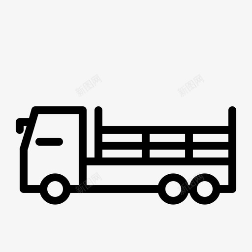 牛车车运图标svg_新图网 https://ixintu.com 牛车 轮廓
