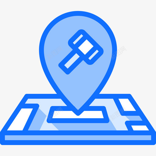铁匠铁匠2蓝色图标svg_新图网 https://ixintu.com 蓝色 铁匠