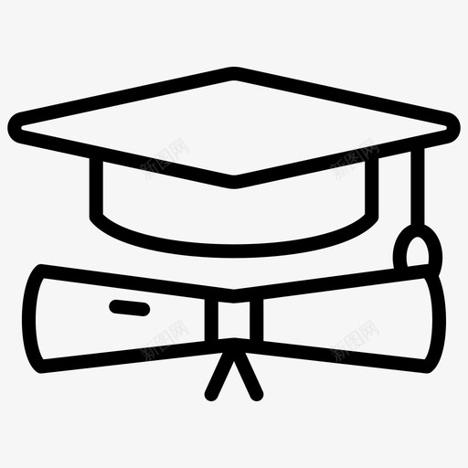 学者成就学位图标svg_新图网 https://ixintu.com 图标 学位 学历 学者 成就 用户界面 研究生 线图