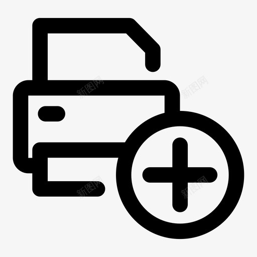添加打印作业添加打印机不图标svg_新图网 https://ixintu.com 作业 加上 打印 打印机 添加