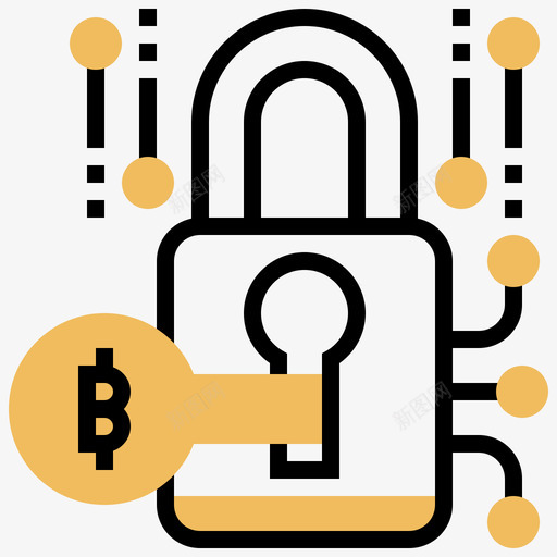 加密加密货币86黄色阴影图标svg_新图网 https://ixintu.com 加密 货币 阴影 黄色