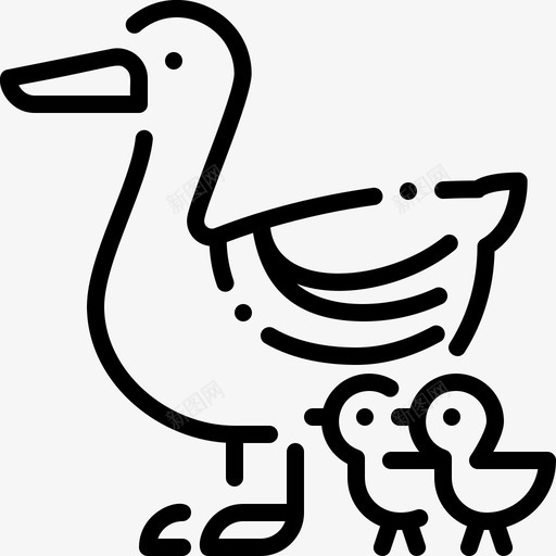 鸭养殖93直系图标svg_新图网 https://ixintu.com 养殖 直系