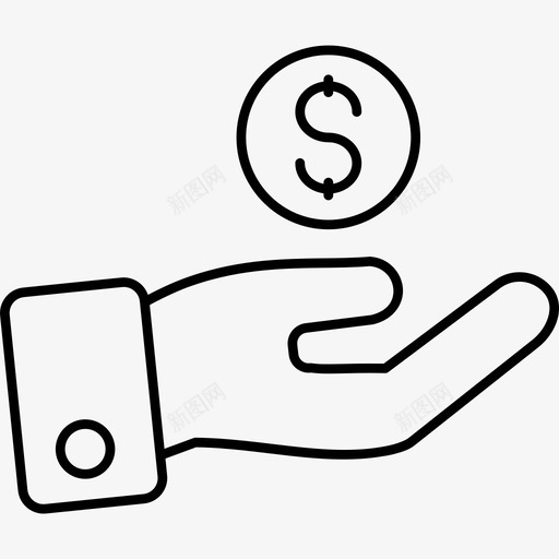收入费用薪金图标svg_新图网 https://ixintu.com 工资 收入 薪金 费用