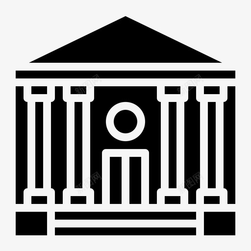 法院镇上的地方2雕文图标svg_新图网 https://ixintu.com 地方 法院 镇上 雕文