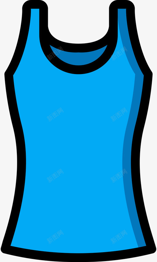 马甲时尚与服装1线性颜色图标svg_新图网 https://ixintu.com 时尚 服装 线性 颜色 马甲