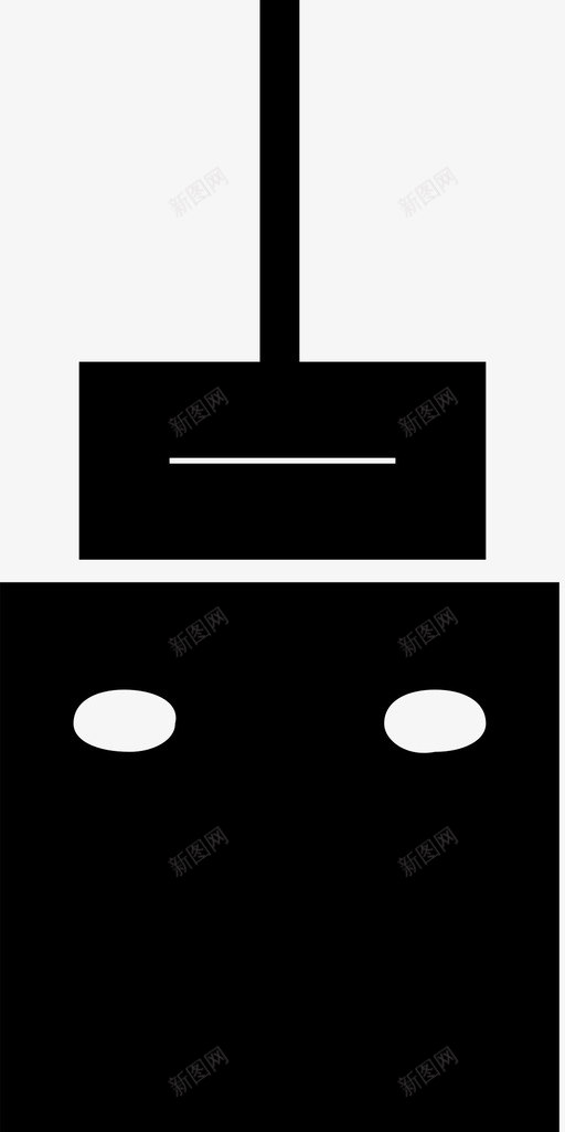 电缆充电器数据电缆图标svg_新图网 https://ixintu.com 充电器 数据 电力 电子 电缆