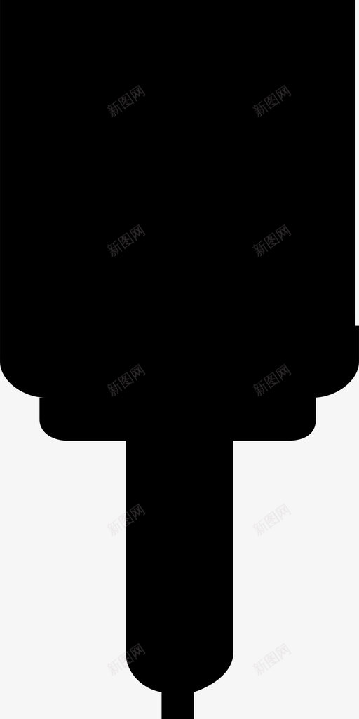 电缆充电器数据电缆图标svg_新图网 https://ixintu.com 充电器 数据 电力 电子 电缆