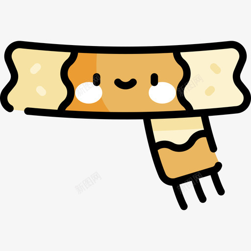 围巾秋装饰品2线颜色图标svg_新图网 https://ixintu.com 围巾 秋装 装饰品 颜色