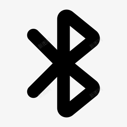 蓝牙通信符号图标svg_新图网 https://ixintu.com 无线 符号 系统 蓝牙 通信