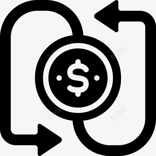 资金流投资67填充图标svg_新图网 https://ixintu.com 填充 投资 资金流