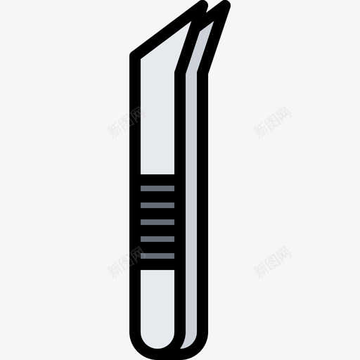 镊子医疗器械27彩色图标svg_新图网 https://ixintu.com 医疗器械 彩色 镊子