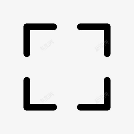 聚焦瞄准边界框图标svg_新图网 https://ixintu.com 带圆 拍照 直线 瞄准 聚焦 裁剪 边界