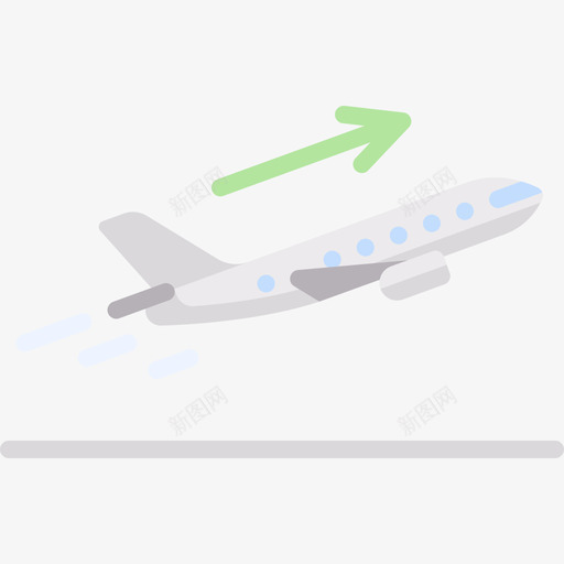 起飞航空57平飞图标svg_新图网 https://ixintu.com 平飞 航空 起飞