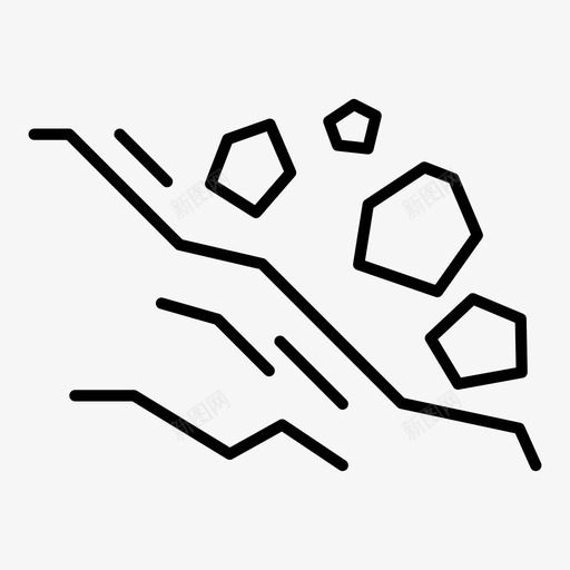 小心生态山崩图标svg_新图网 https://ixintu.com 小心 山崩 生态