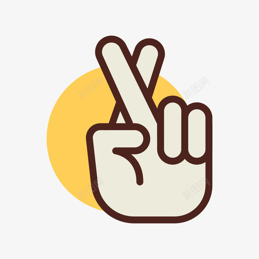 承诺手势19线条颜色图标svg_新图网 https://ixintu.com 手势 承诺 线条 颜色