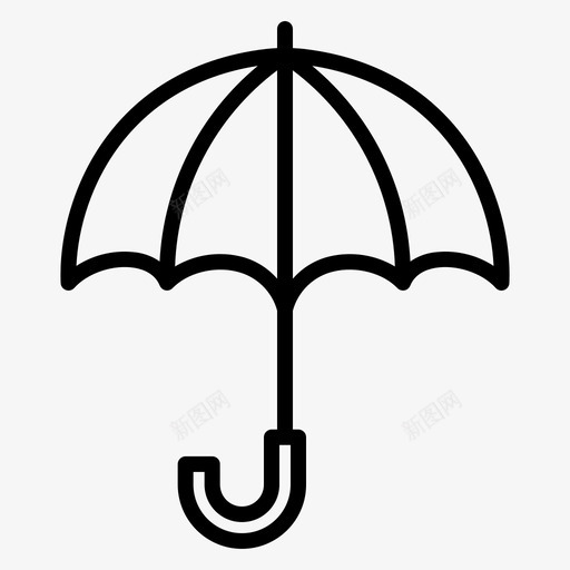 伞高尔夫46直线型图标svg_新图网 https://ixintu.com 直线 线型 高尔夫