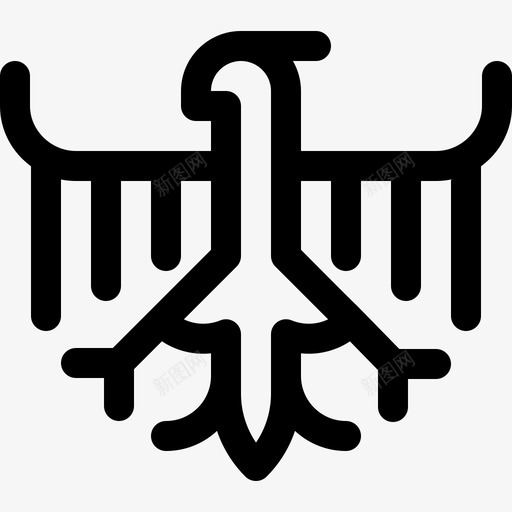 BundesadlerGermany19线性图标svg_新图网 https://ixintu.com Bundesadler Germany 线性