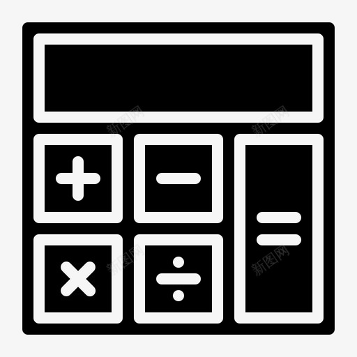 计算器财务和会计7填充图标svg_新图网 https://ixintu.com 会计 填充 计算器 财务