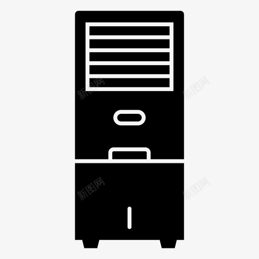 蒸发冷却器空调空气冷却器图标svg_新图网 https://ixintu.com 冷却器 家用 空气 空调 蒸发 设备