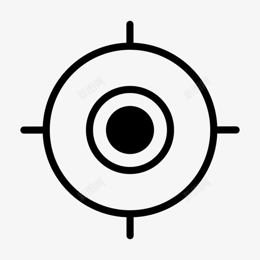 瞄准十字准星聚焦图标svg_新图网 https://ixintu.com 准星 十字 命中 无人机 瞄准 聚焦
