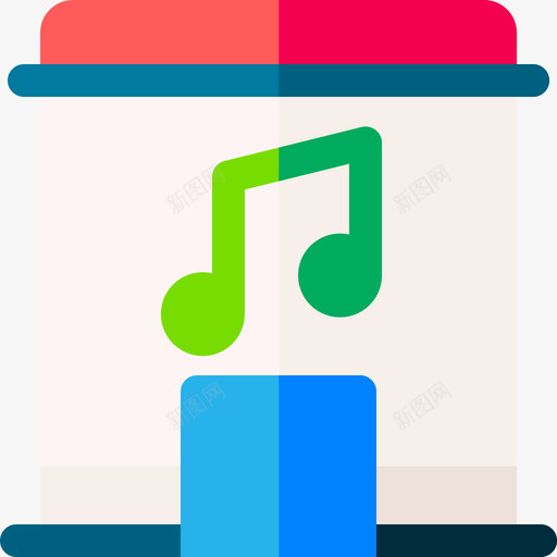 音乐商店音乐商店34公寓图标svg_新图网 https://ixintu.com 公寓 商店 音乐