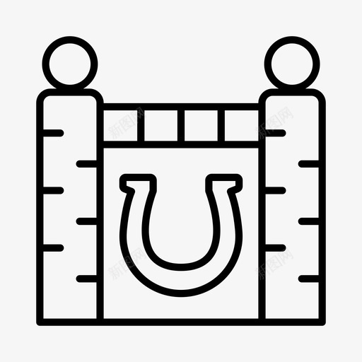 马道马赛马图标svg_新图网 https://ixintu.com 赛马 跳马 马道 骑马