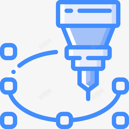 虚线切割蓝色图标svg_新图网 https://ixintu.com 切割 蓝色 虚线