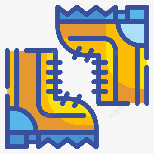 靴子秋季109线性颜色图标svg_新图网 https://ixintu.com 秋季 线性 靴子 颜色