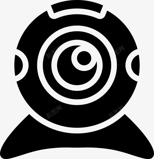 网络摄像头信息技术11填充图标svg_新图网 https://ixintu.com 信息技术 填充 摄像头 网络