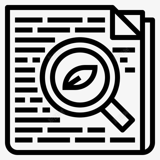 研究生态生物学线性图标svg_新图网 https://ixintu.com 生态 生物学 研究 线性