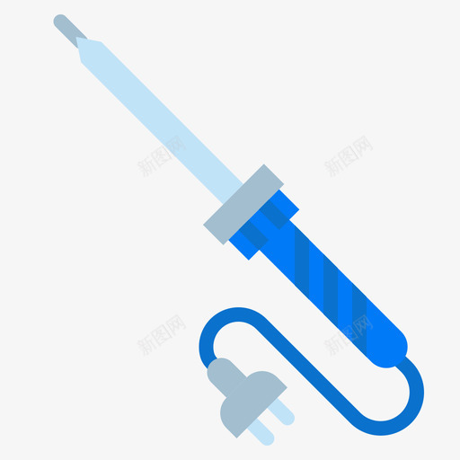焊接家用工具扁平图标svg_新图网 https://ixintu.com 家用 工具 扁平 焊接