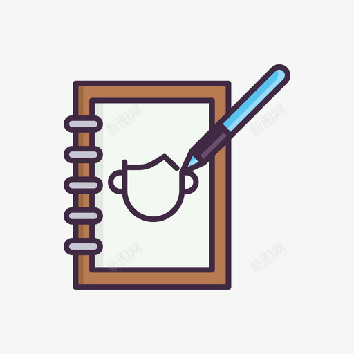 素描警察59平面图图标svg_新图网 https://ixintu.com 平面图 素描 警察