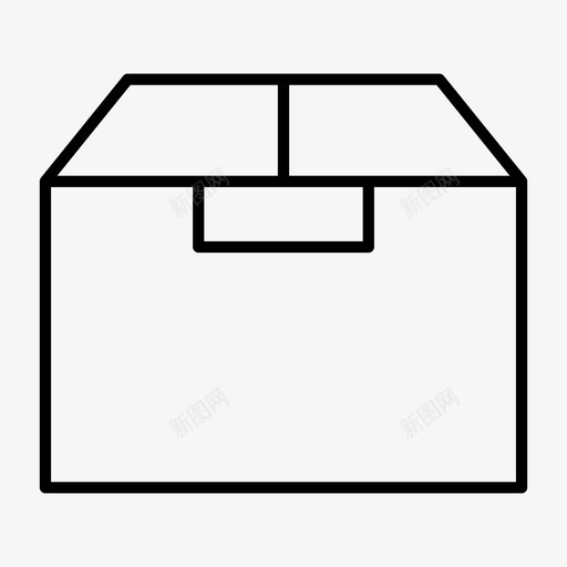 箱子包装礼物图标svg_新图网 https://ixintu.com 储存 办公室 包装 礼物 箱子 运输