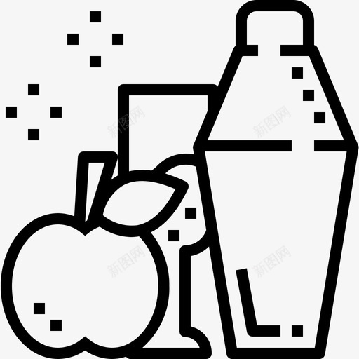 水果鸡尾酒酒精饮料图标svg_新图网 https://ixintu.com 果汁 水果 菜单 酒精 饮料 鸡尾酒