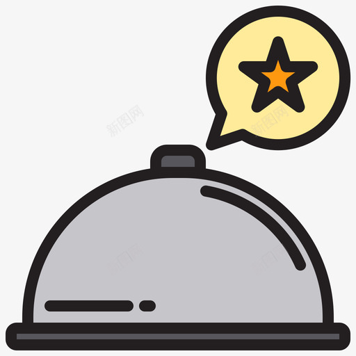 餐盘送129线性颜色图标svg_新图网 https://ixintu.com 线性 颜色 餐盘