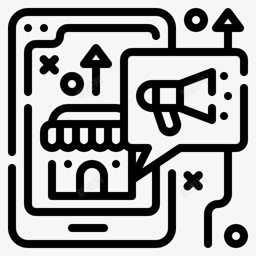 在线营销营销策略8线性图标svg_新图网 https://ixintu.com 在线 策略 线性 营销