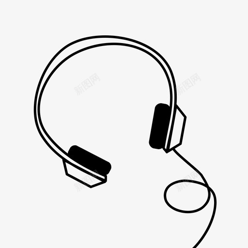 耳机音频cd播放器图标svg_新图网 https://ixintu.com cd 媒体 播放器 收听 耳机 音乐 音频