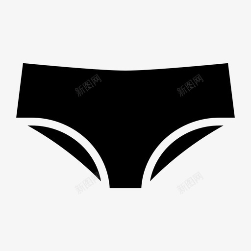 内衣女性时尚2字形图标svg_新图网 https://ixintu.com 内衣 女性时尚 字形
