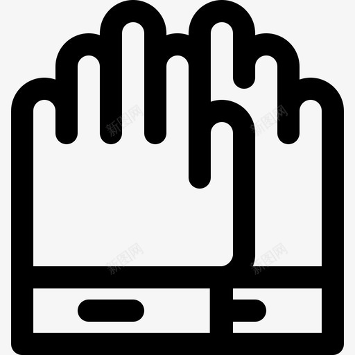 手套干净手图标svg_新图网 https://ixintu.com 干净 房子 手套 整理