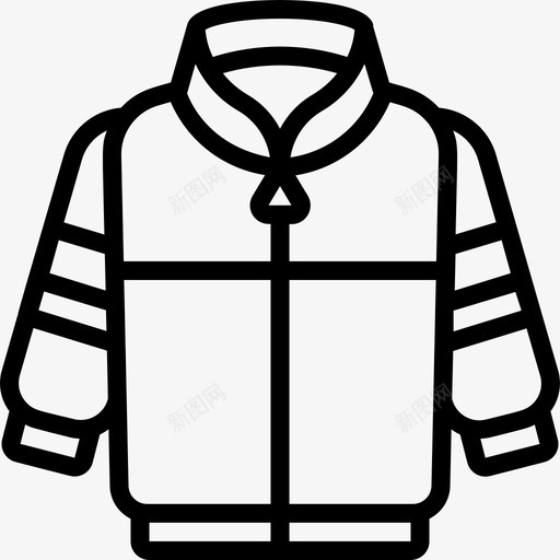 夹克时尚与服装3直线型图标svg_新图网 https://ixintu.com 夹克 时尚 服装 直线 线型
