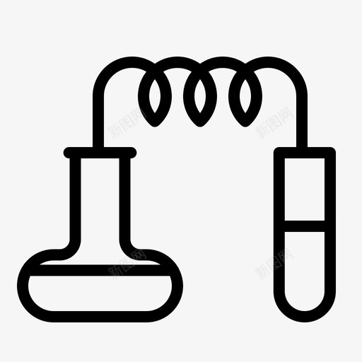 蒸馏烧杯化学图标svg_新图网 https://ixintu.com 化学 实验室 烧杯 研究 蒸馏