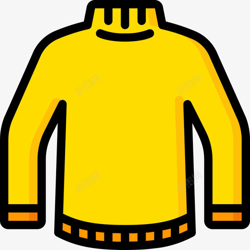 套头衫时尚与服装1线性颜色图标svg_新图网 https://ixintu.com 套头 时尚 服装 线性 颜色