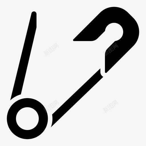 安全别针缝75字形图标svg_新图网 https://ixintu.com 字形 安全别针
