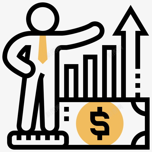 战略金融科技37黄影图标svg_新图网 https://ixintu.com 战略 科技 金融 黄影