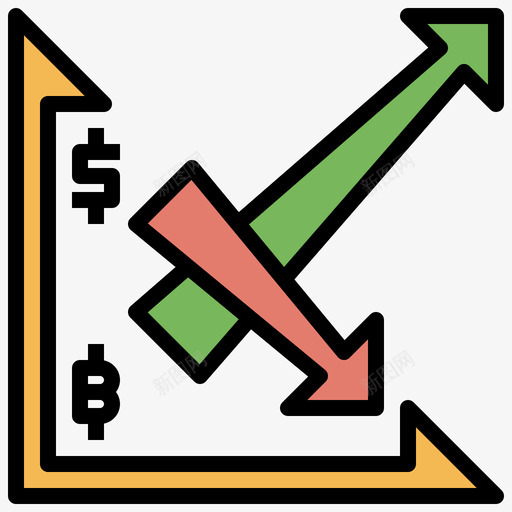 图股票投资4线性颜色图标svg_新图网 https://ixintu.com 线性 股票投资 颜色