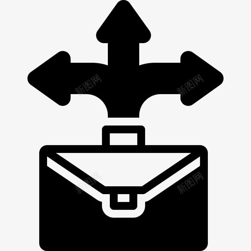 商机成就公文包图标svg_新图网 https://ixintu.com 公文包 商机 成就 方向 管理 途径
