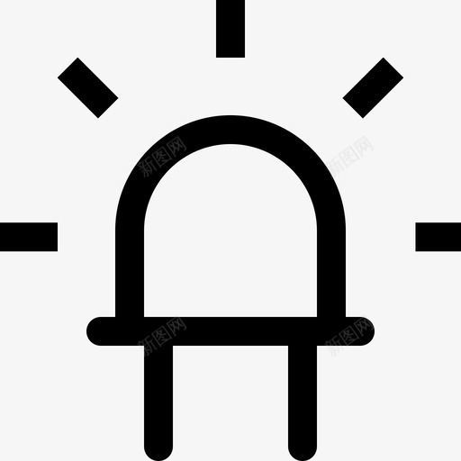 Led物体18线性图标svg_新图网 https://ixintu.com Led 物体 线性