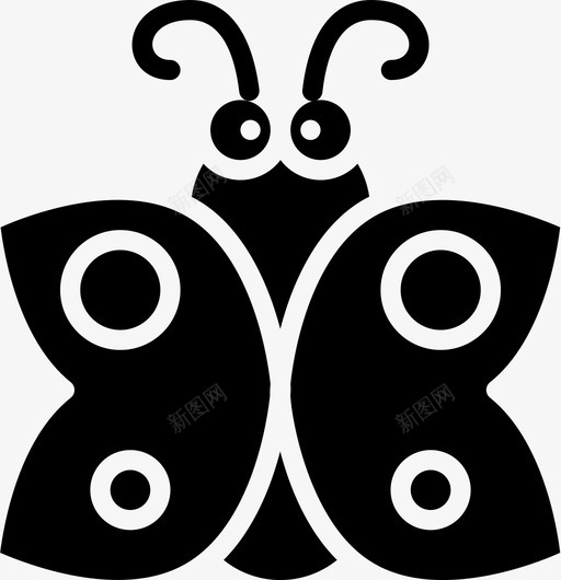 蝴蝶虫子和昆虫2填充图标svg_新图网 https://ixintu.com 填充 昆虫 虫子 蝴蝶