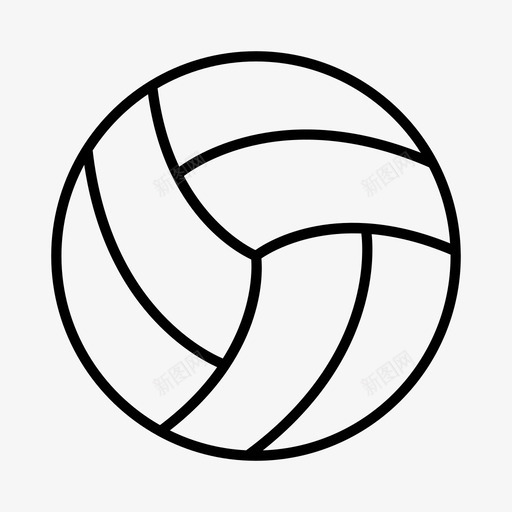 排球学术教育图标svg_新图网 https://ixintu.com 体育 健身 学术 学校 排球 教育